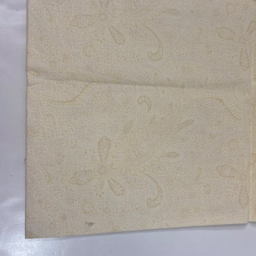 1 Yd Tone on Tone Paisley Butter Yellow Quilting Fabric